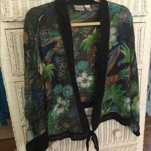 Beautiful Chicos silk sheer shrug